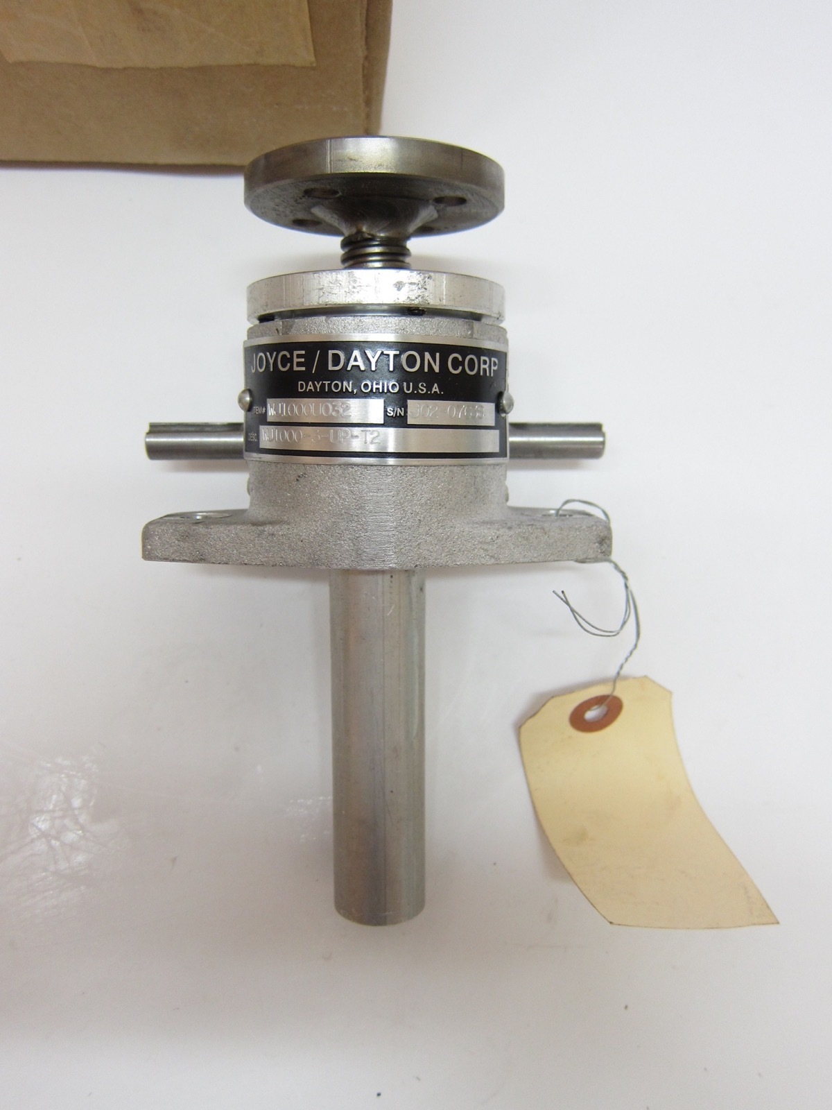 New Joyce Dayton WJ1000-3-UP-T2 1/2 Ton Capacity Mechanical Screw Actuator Worm 