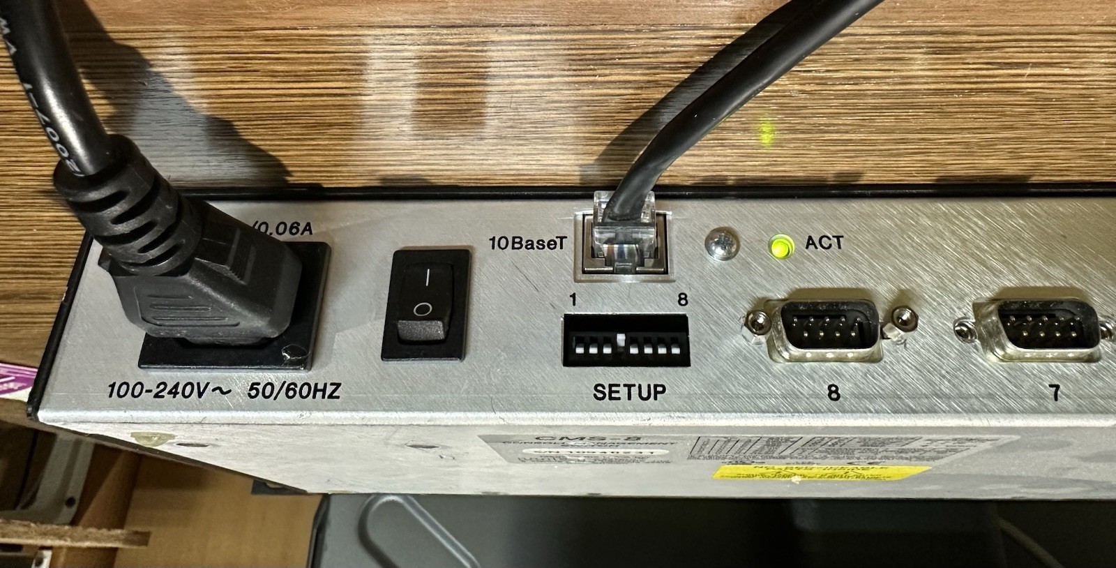 WTI Console Management Switch Western Telematic Inc CMS-8 8 Port