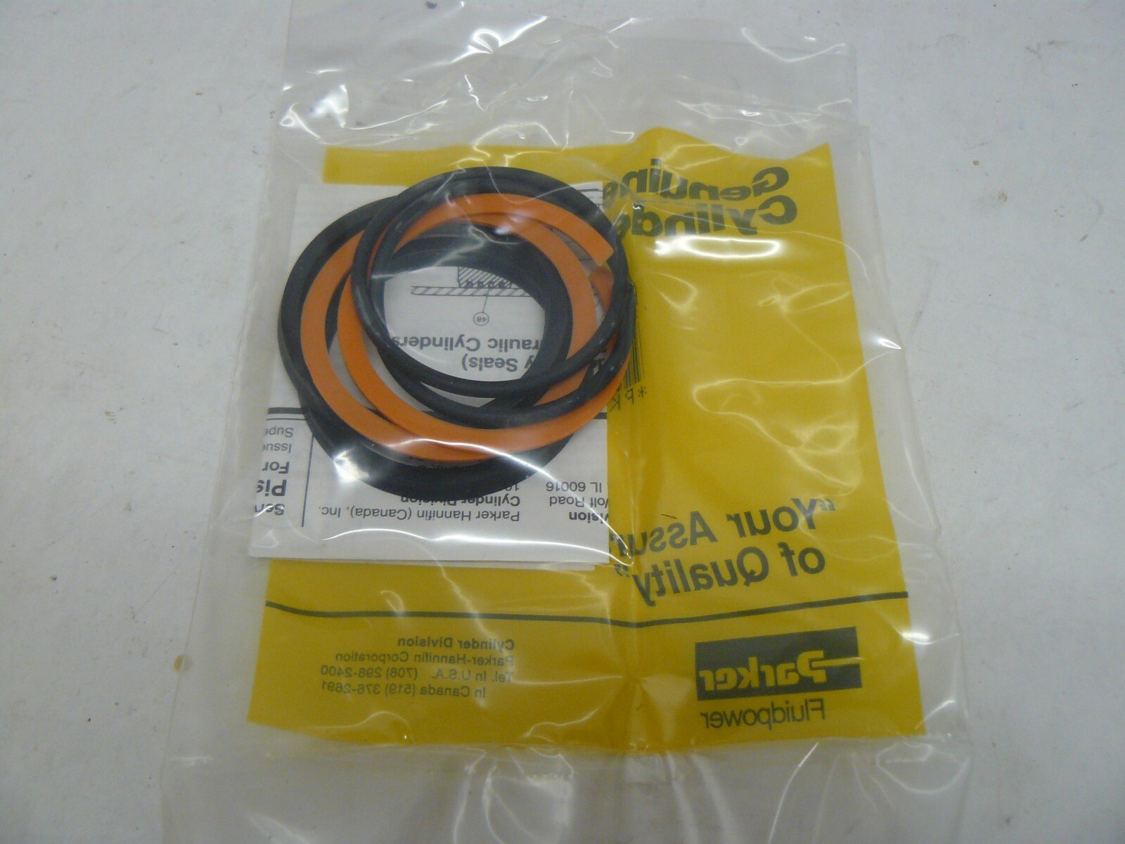 Parker PK252HLL01 bunan piston seal kit 2 1/2 inch new