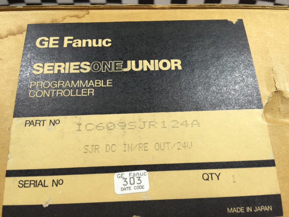 GE FANUC RELAY 24V IN/RELAY OUT, 24V POWER SUPPLY, IC609SJR124A, #1167C