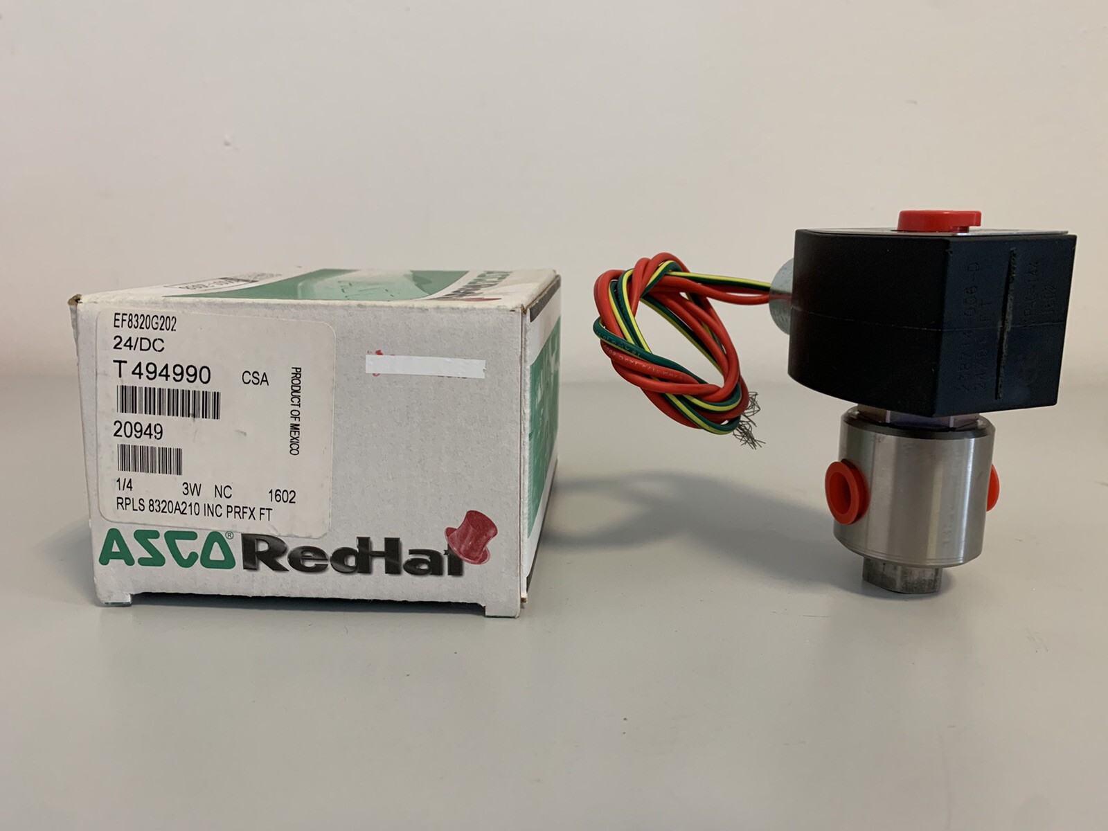 ASCO REDHAT SOLENOID VALVE EF8320G202.24/DC