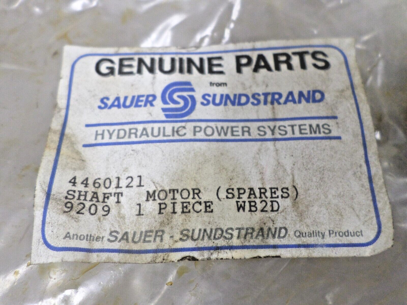 SAUER SUNDSTRAND 4460121 Motor Shaft