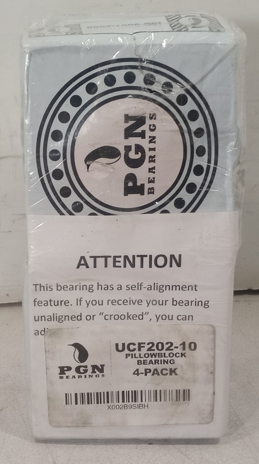 4 NEW PGN UCF202-10 4 BOLT FLANGE MOUNT BALL BEARINGS NIB ***MAKE OFFER***