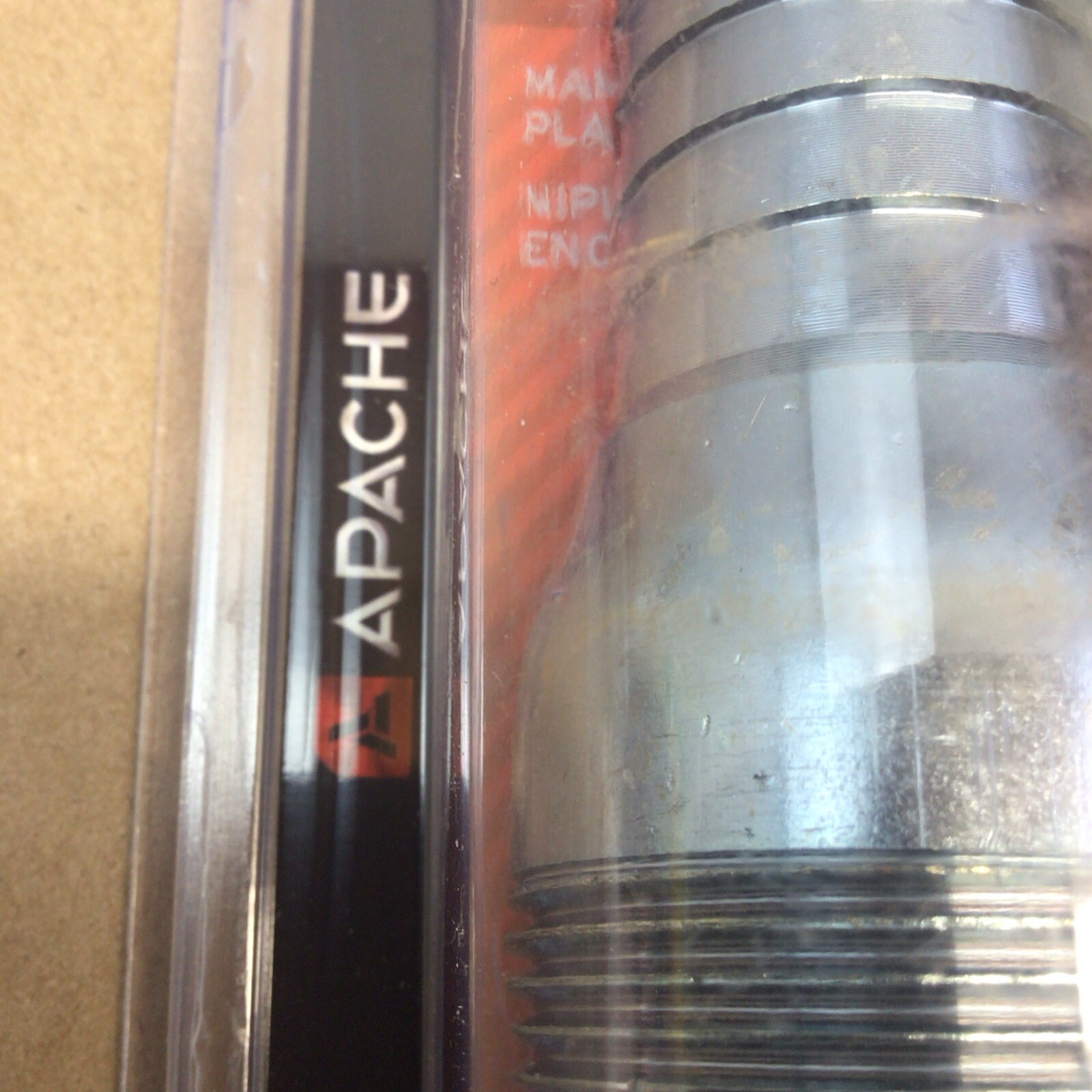 Apache Plated Steel King Nipple 1-1/4in For Low Pressure Suction Use