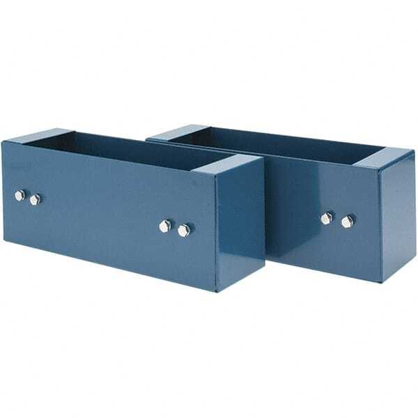 2 Pack Steel Cabinet Universal Base Lugs For 12-1/2″ Deep Open Hole Bins & Racks