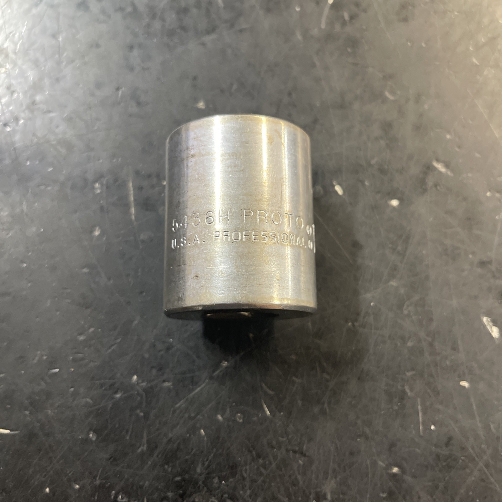 Proto Professional 5436H 1-1/8 Inch Drive Shallow Socket USA Chroma