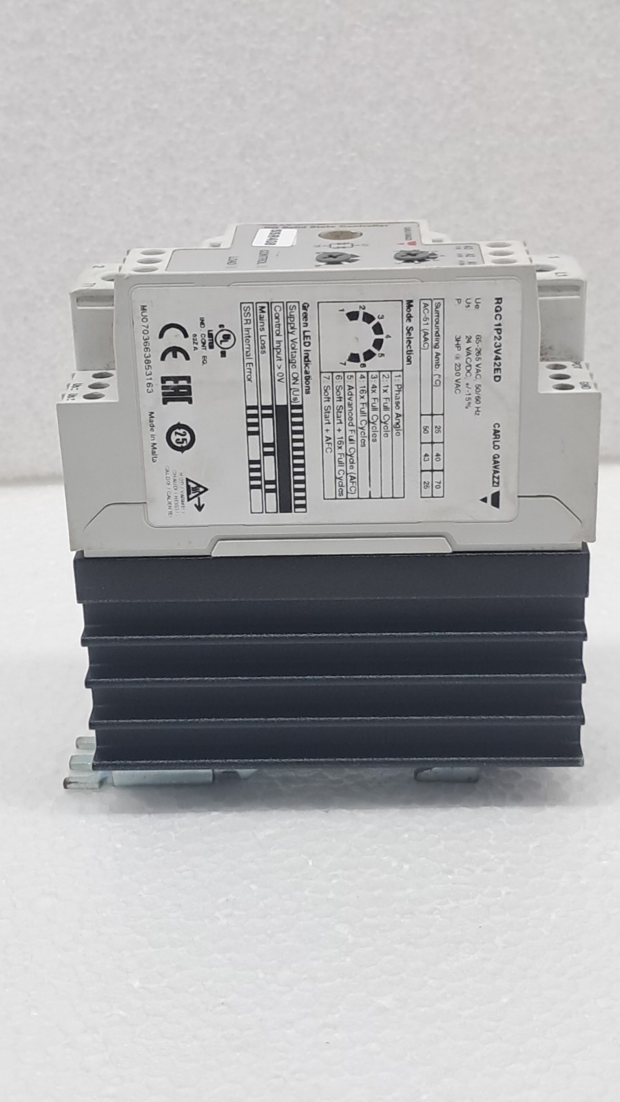 New Like Carlo Gavazzi RGC1P23V42ED Contactor Relay Solid State