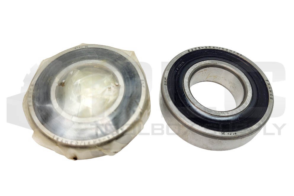 NEW LOT OF 2 SKF 6205-2RS1/C3HT51 MACHINE BALL BEARING, DOUBLE SEALED