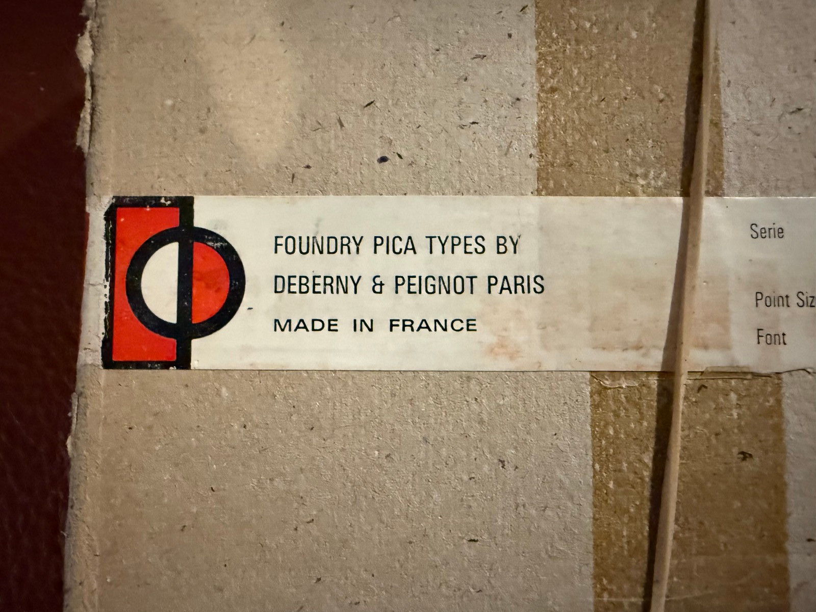 Complete Set Peignot Foundry Pica Printer Type Deberny & Peignot 60pt Lower Case
