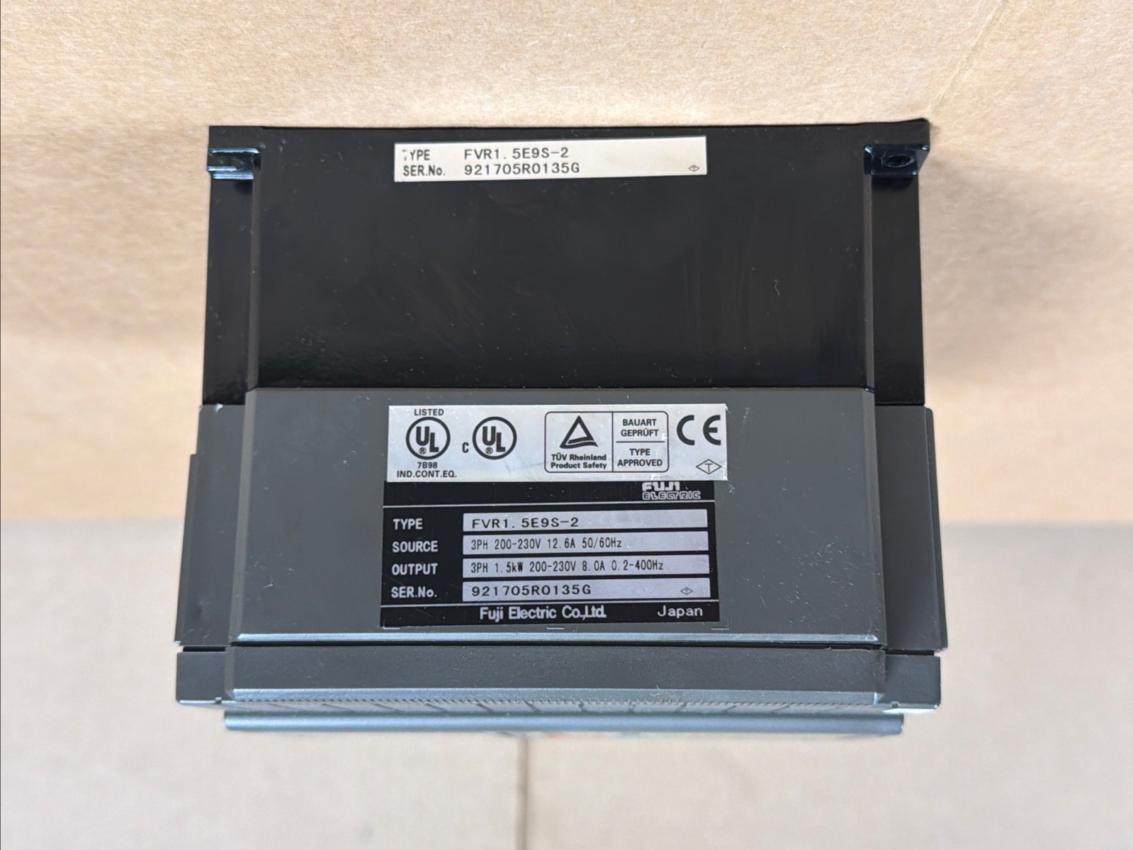 Fuji FVR1.5E9S-2 Variable Frequency Drive 1.5kW WARRANTY FAST SHIPPING