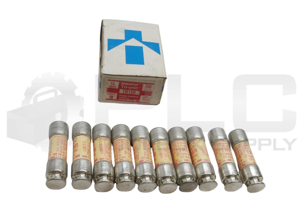 NEW BOX OF 10 GOULD SHAWMUT TR15R TIME DELAY FUSE 15A 250V *READ*