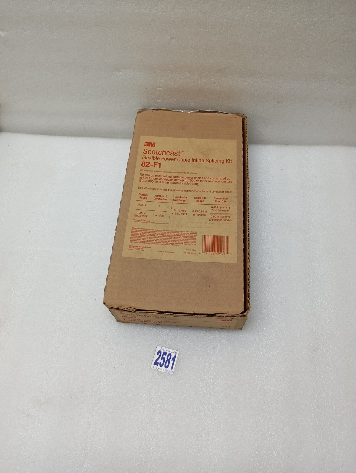 3M Scotch cast Flexible Power Supply Tap Splice Kit 82-F1 (FREE FAST SHIPPING)