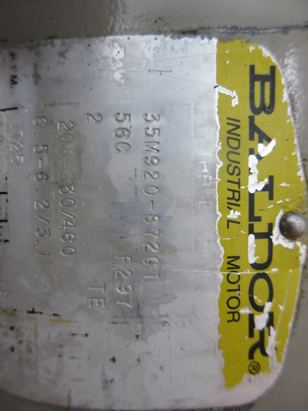 BALDOR INDUSTRIAL MOTOR 35M920-87201 56C F297