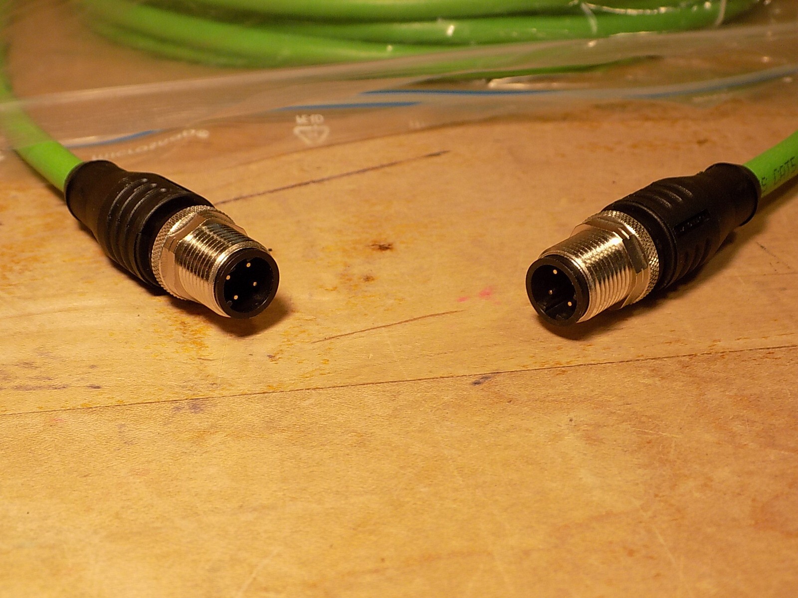 Metz Connect Gmbh M12 Ethernet Cable 10m Long 4P male both ends 142MD11100 New