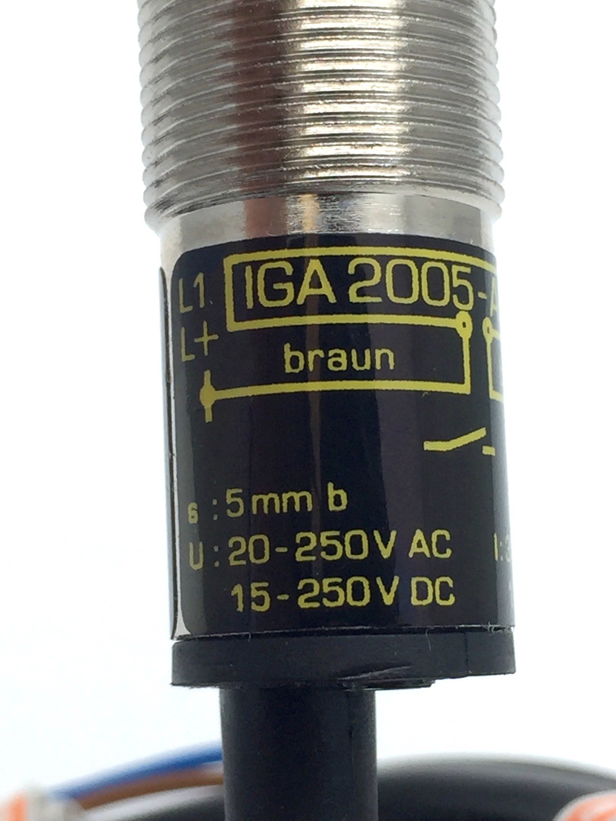 ifm Efector Electronic IGA 2005-ABOA Inductive Proximity Switch Sensor