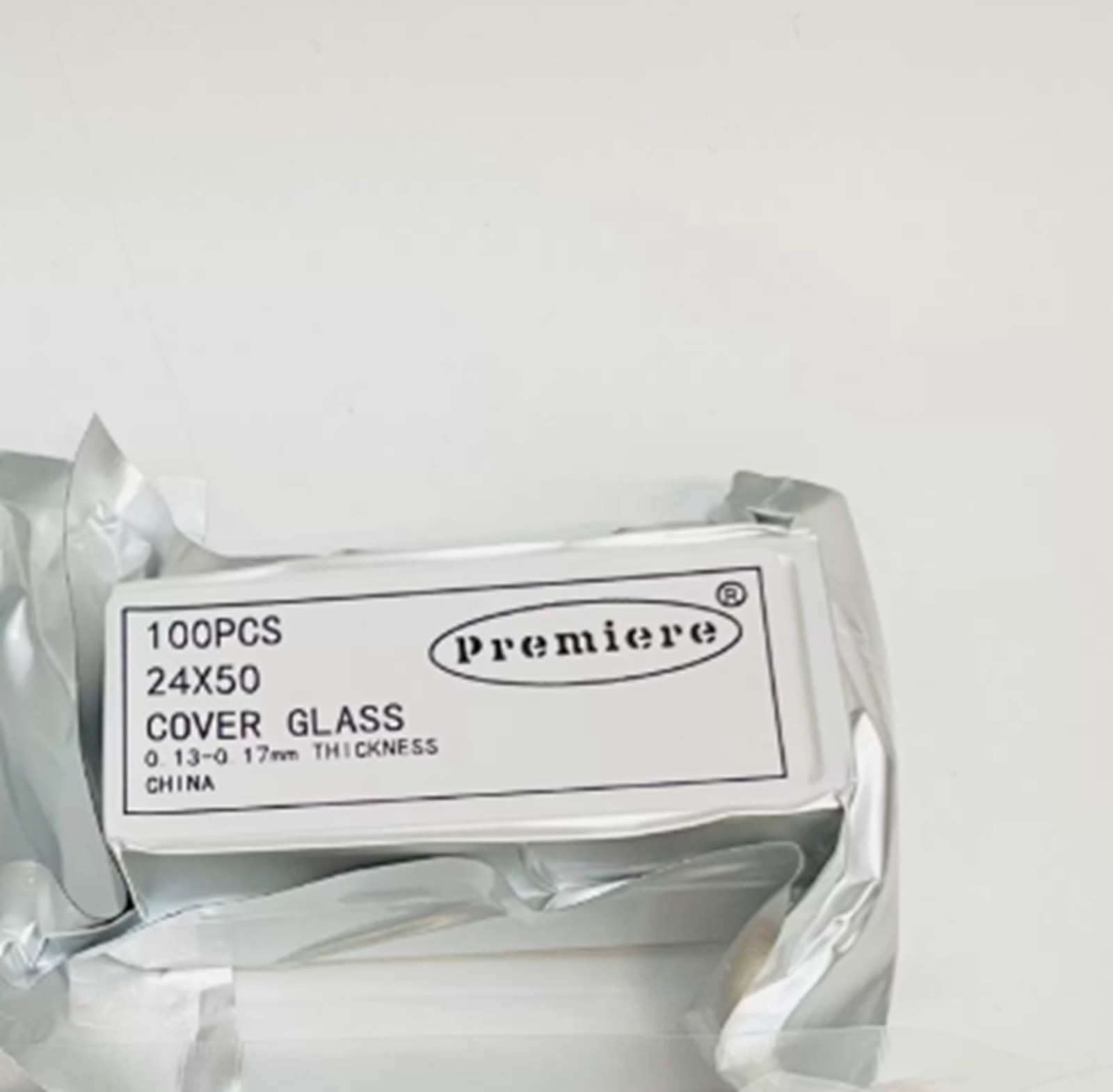 disposable microscope cover slips 24x50mm (100 pieces/box)