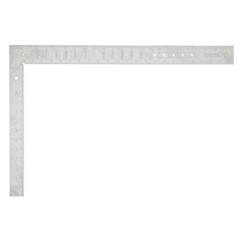 Empire Level 1140 Aluminum Square: 24″ L x 2″ W Blade, 16″ L x 1.5″ W Base