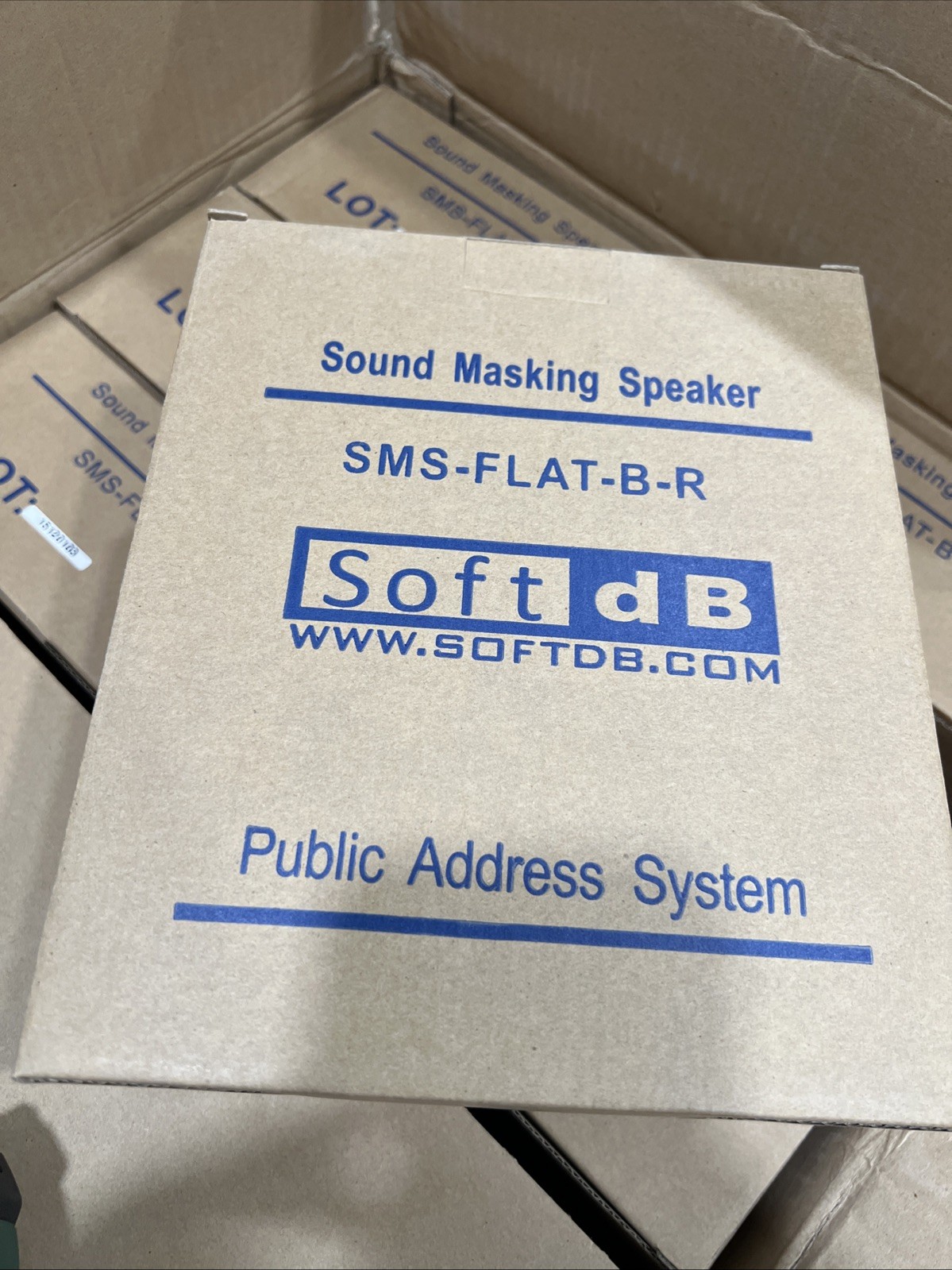 Soft Db Public Address System SMS-FLAT-B-R Pack of 10