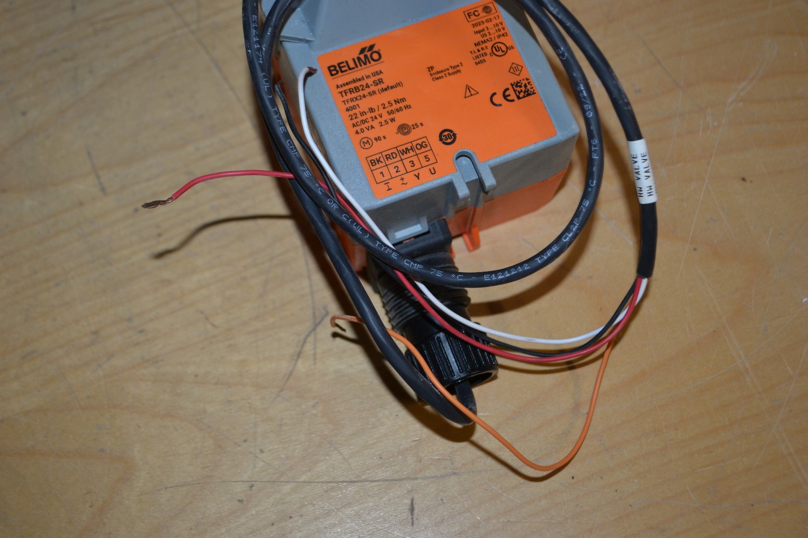 2 ~ Belimo ~ TFRB24-SR ~ Valve Actuator, Spring return, AC/DC 24V ~ Used