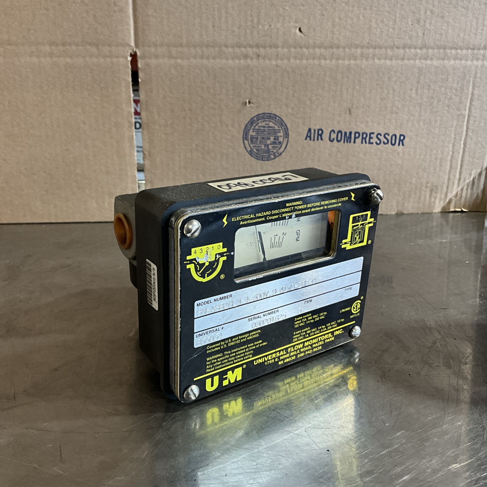 UFM Flow Rate SN-ASB2GLM-4-300V.9-ALWD-ZRF-C B55054 LR63883