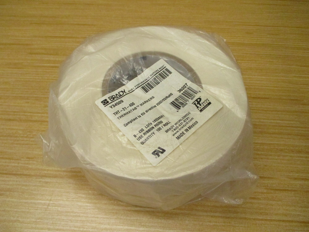 Brady THT-21-430 Thermal Transfer Label 30207