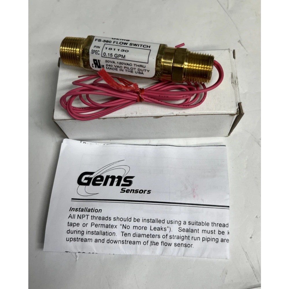 1PCS NEW FIT FOR FS-380 181130 Flow Switch Set Value 0.5GPM