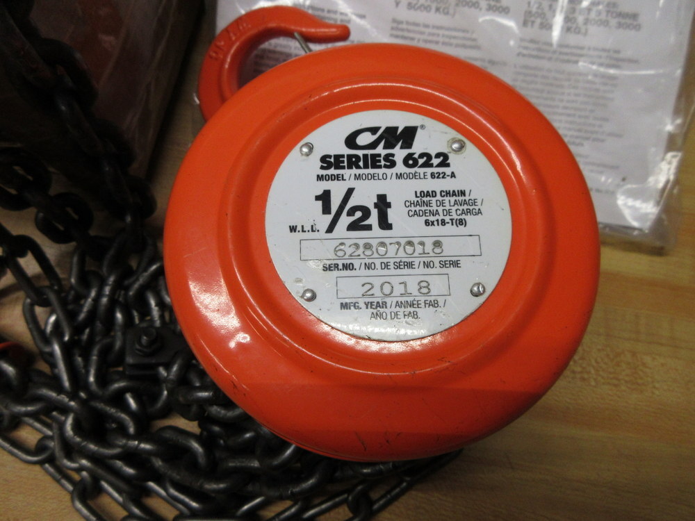 Columbus McKinnon 2231A 1/2T Hand Chain Hoist 622-A