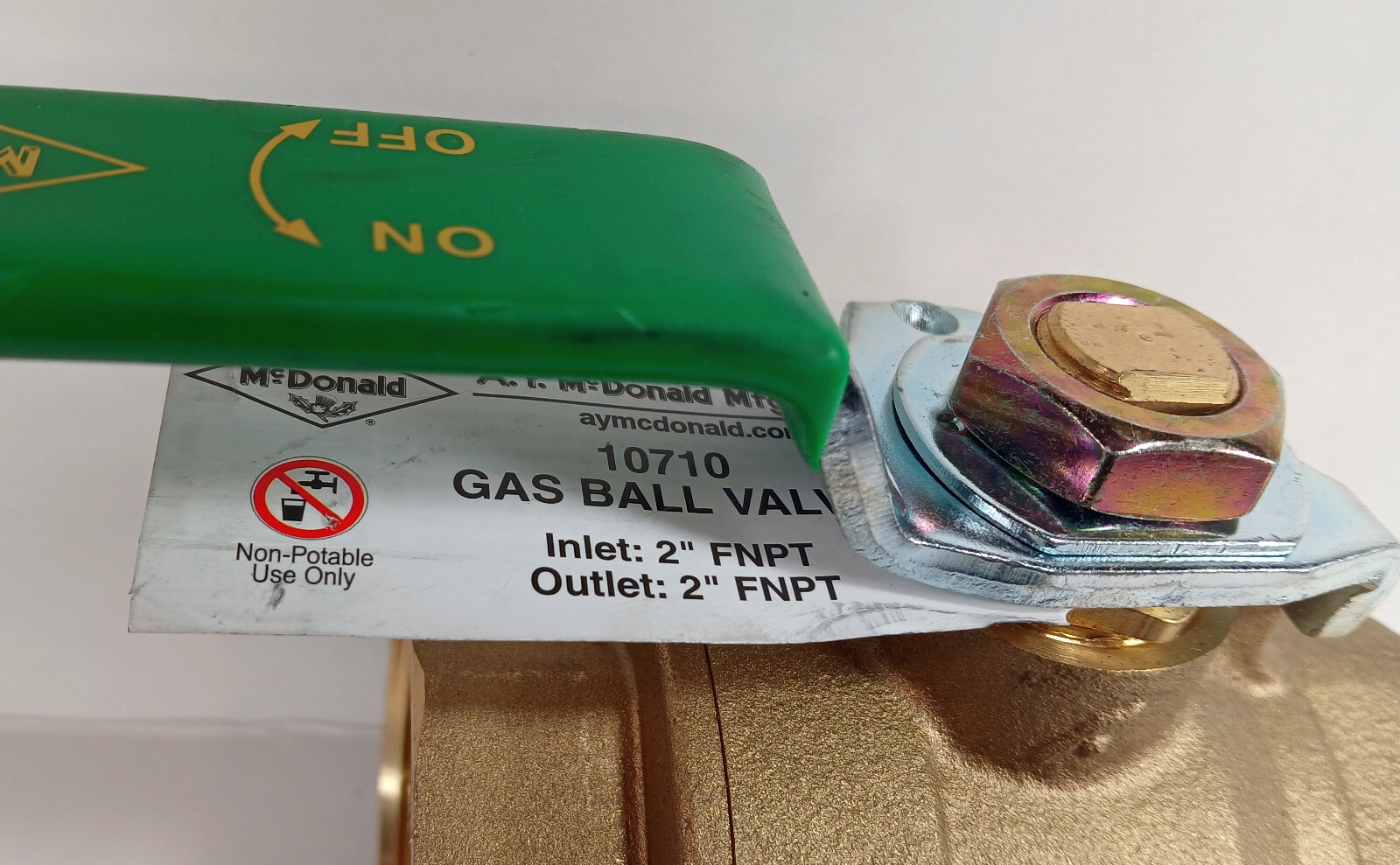 1 NEW MCDONALD 10710 600WOG/150PSI WSP 2” CSA GAS BALL VALVE NNB **MAKE OFFER**