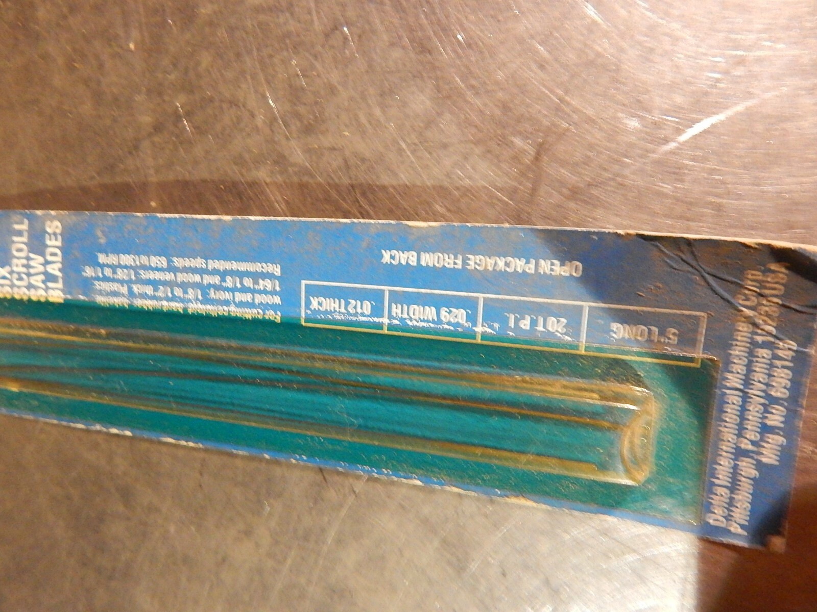 NEW Delta 40-184 Six Scroll Saw Blades 5″ L 20 TPI .029W .012T *FREE SHIPPING*