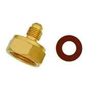 Mueller K1-1 Brass Cylinder Adapter | 3/4 In. NPS Cylinder x 1/4 In. Male Flare