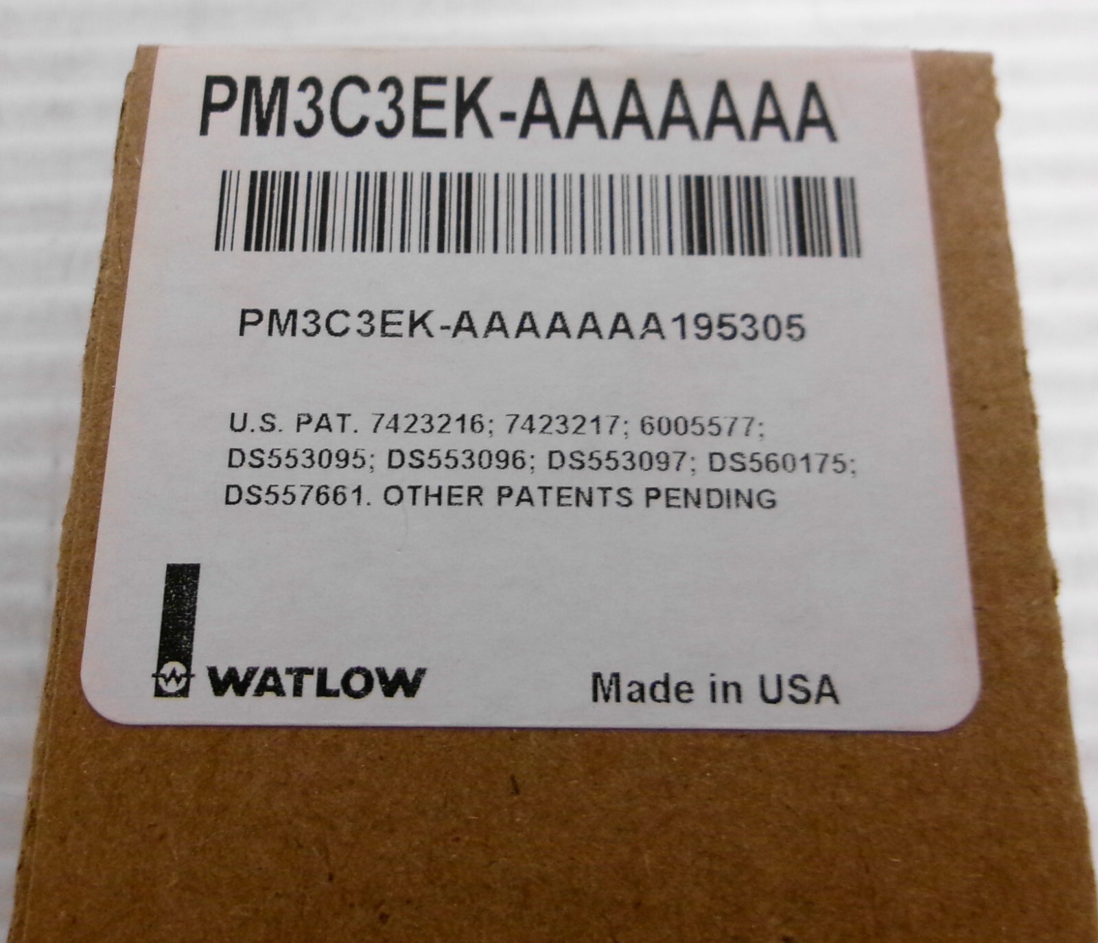 Watlow PM3C3EK-AAAAAAA EZ-Zone Panel Mount Controller 15-36VDC/24AC 50/60Hz 10VA