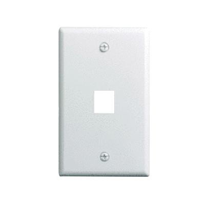 Pass Seymour WP3401-WH 1-Gang Plastic Keystone Wallplate Rectangular