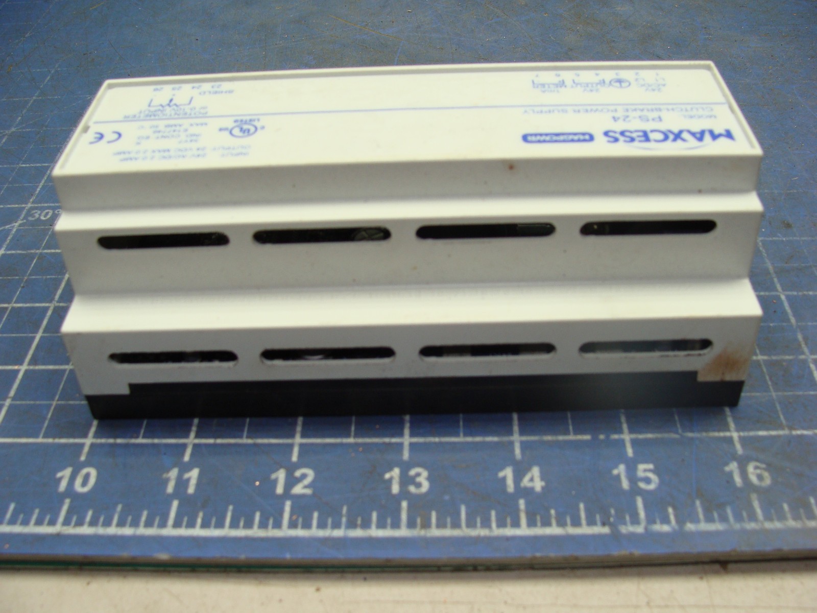 MAXCESS MAGPOWR PS-24 CLUTCH BRAKE POWER SUPPLYIN: 24AC/DC 2A OUT: 24VDC 2A
