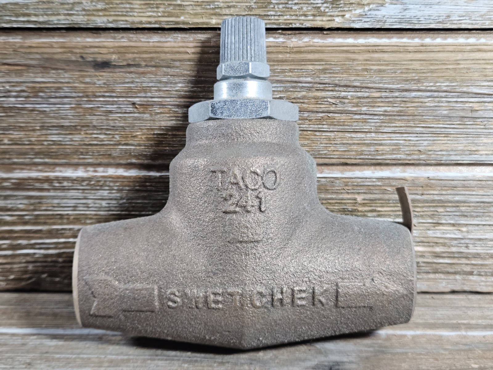 Taco 241-4 1″ Sweat Bronze Horizontal Flow Check Valve Forced Hot Water Boiler