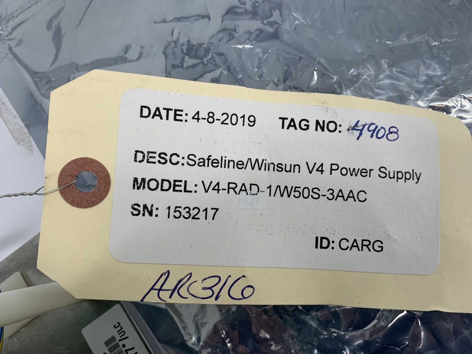 Mettler Toledo Safeline V4-RAD-1 WS50-3AAC 100-240V 340W 50/60Hz Power Supply