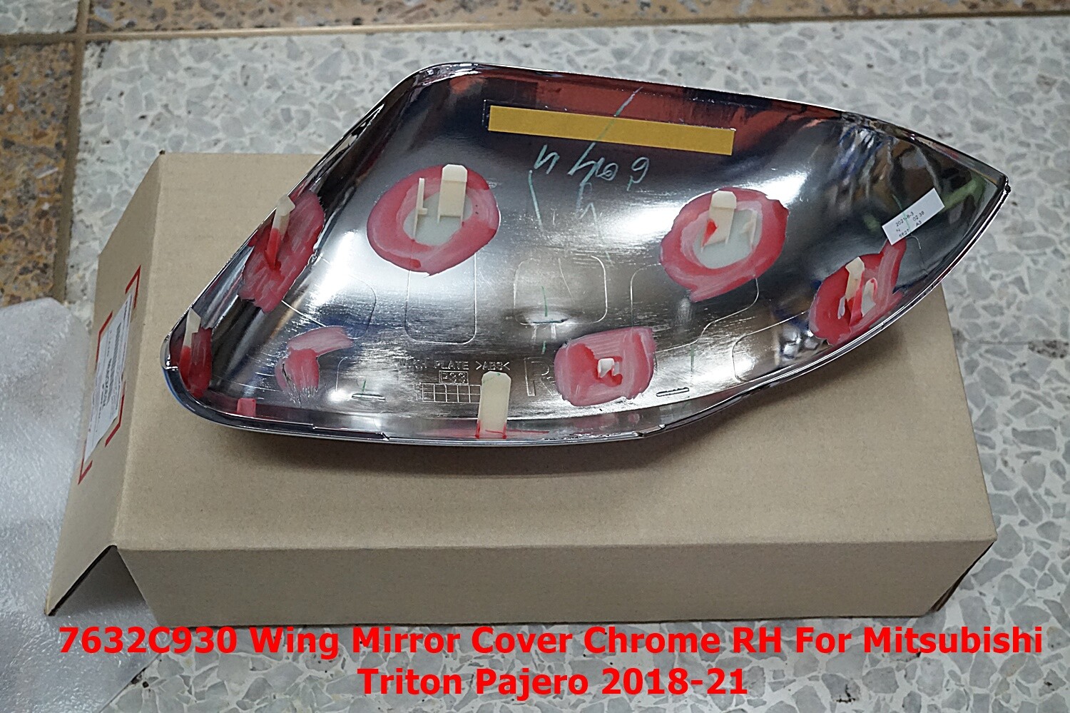 7632C930 Chrome Mirror Cover RH For Mitsubishi Pajero Sport 2018-21