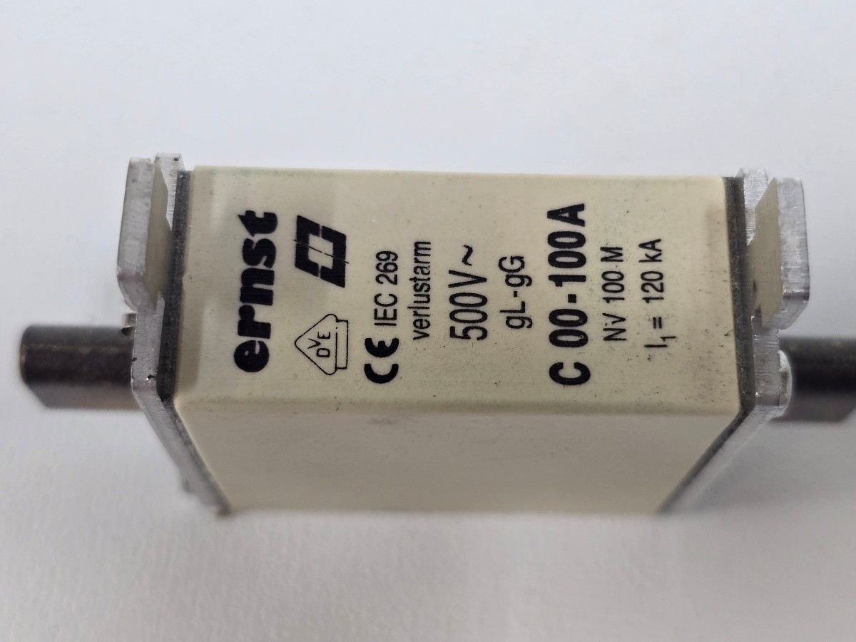 Ernst C00-100A NH00C 100A 500V Ceramic Cartridge Fuse Links