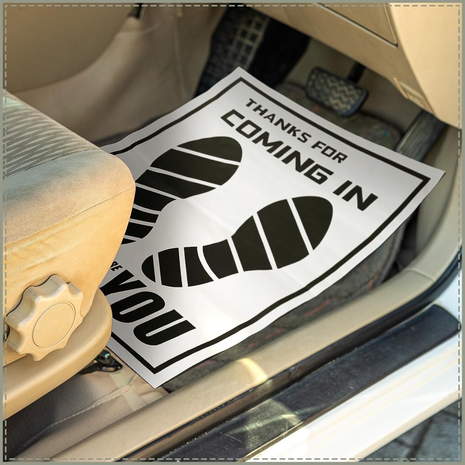 500x Car Floor Mats Plastic Coated Disposable Paper Protective Dealer Garage
