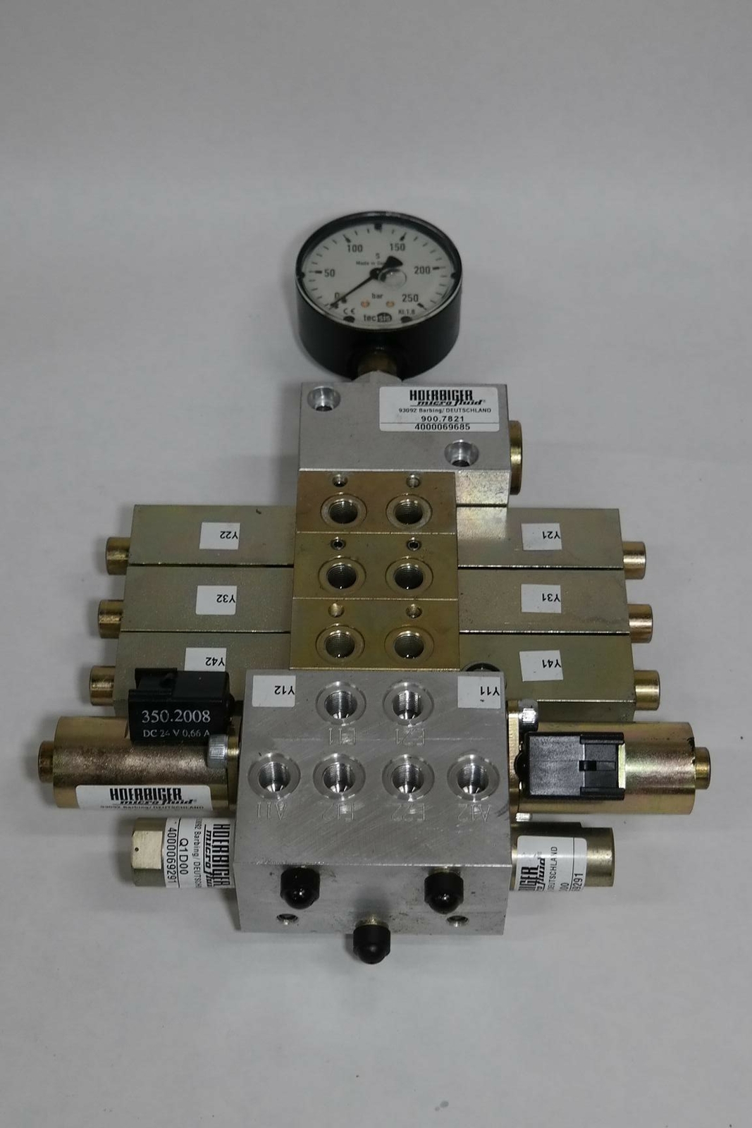 HOERBIGER HYDRAULIC SYSTEM ASSY Q1D00 310-7002-0 350-2008 GAUGE METER VALVES