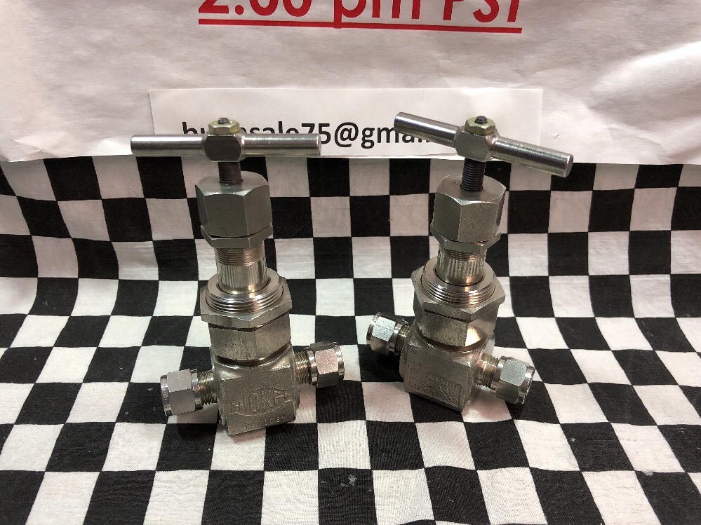 Lot Of 2, HOKE NEEDLE VALVE 3/8″ TUBE, 2871G6Y, SHIPSAMEDAY Box 8 “H”