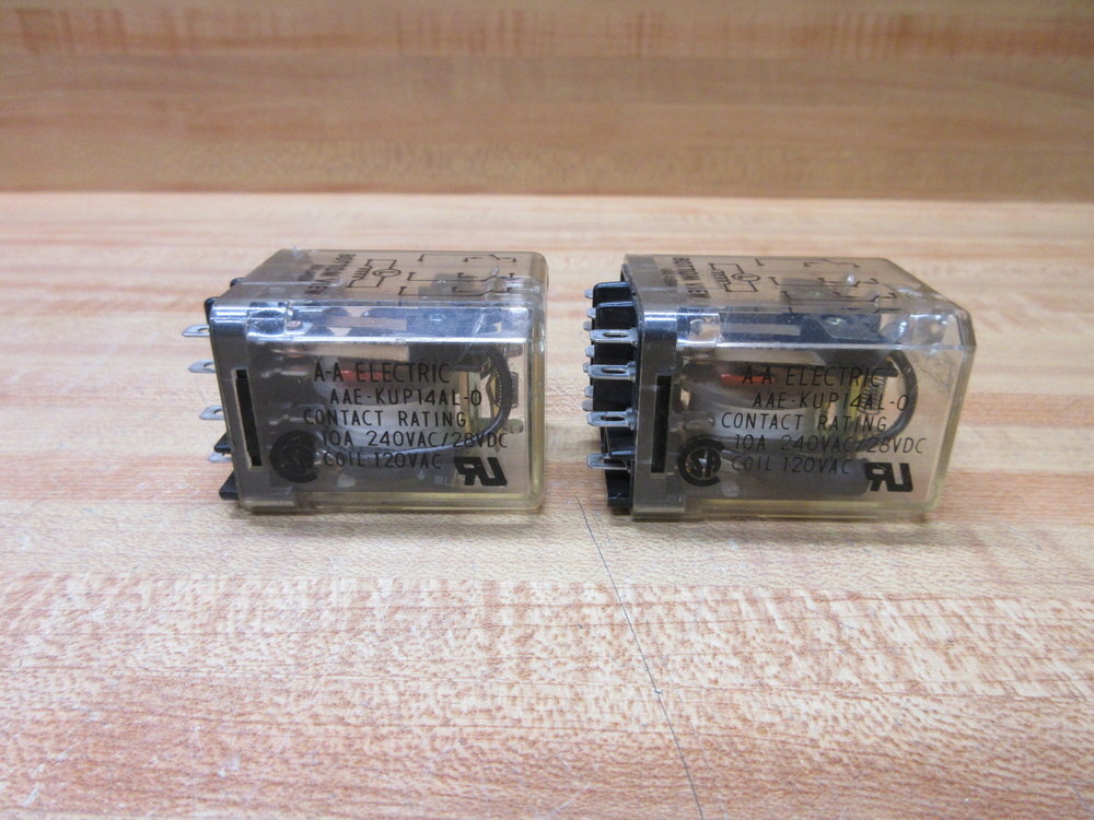 AA Electric AAE-KUP14AL-0 Relay AAEKUP14AL0 (Pack of 2)