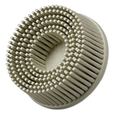 2″ ROLOC Bristle Disc, 5/8″ TR, 120 Grit Ceramic, 25,000 RPM, White