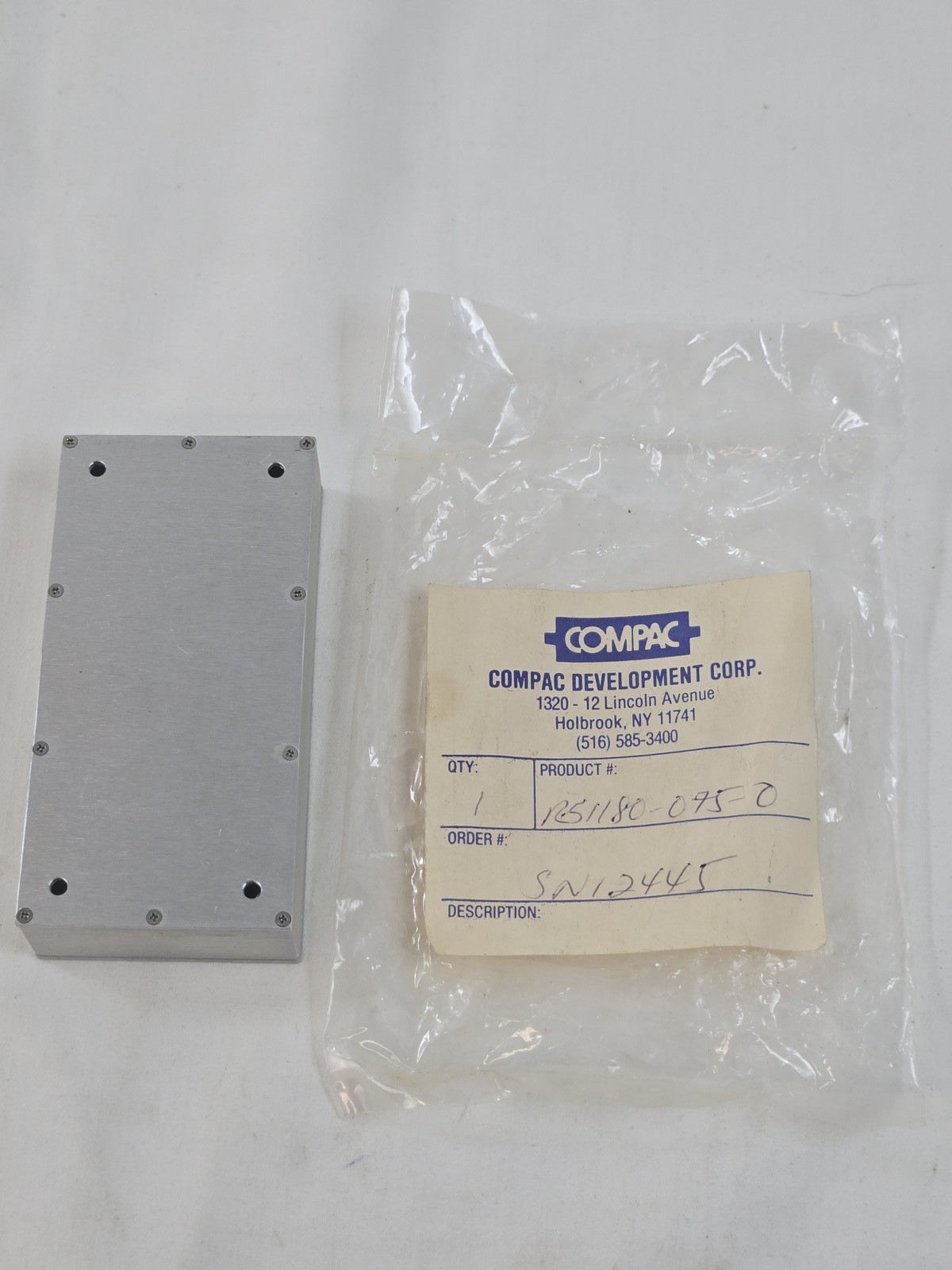 Compac Development Corp. Aluminum Enclosure Box 1251180-0950 Industrial