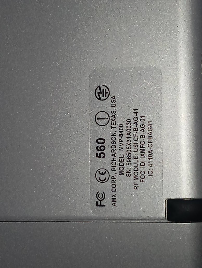 AMX Modero MVP-8400 Industrial Touch Panel Screen Genuine Marine Spare Part