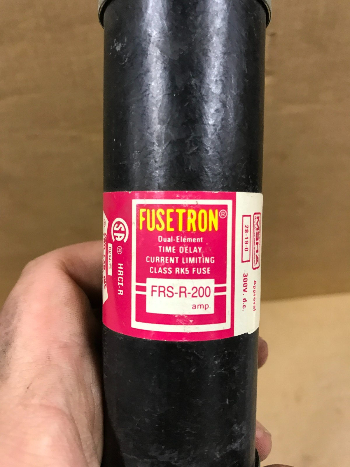 Bussman Fusetron FRS-R-200 Time-Delay – Class RK5 Fuse, HRCI-R