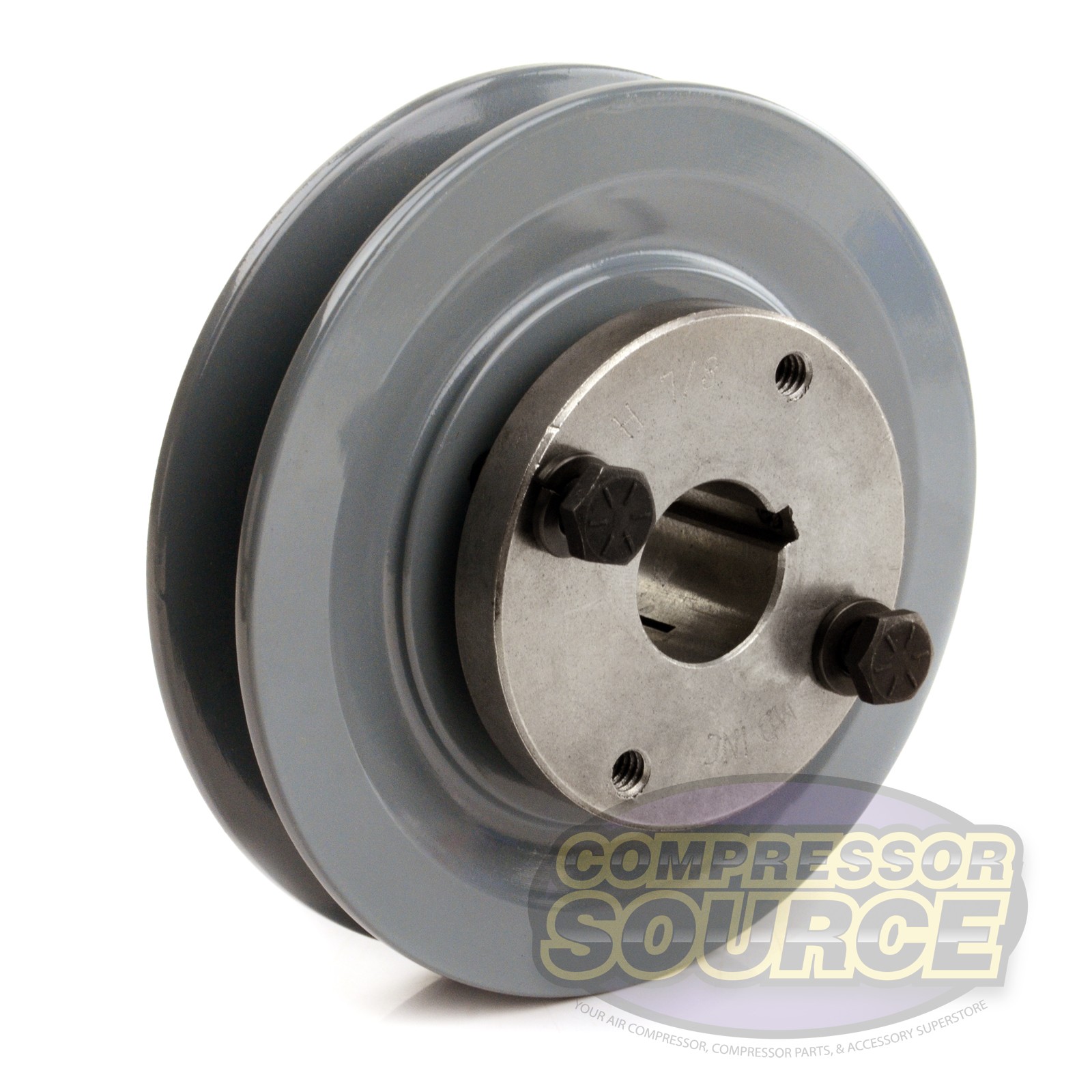 Cast Iron 4.5″ Single Groove Pulley Belt A Section 4L with 7/8″ Sheave Bushing