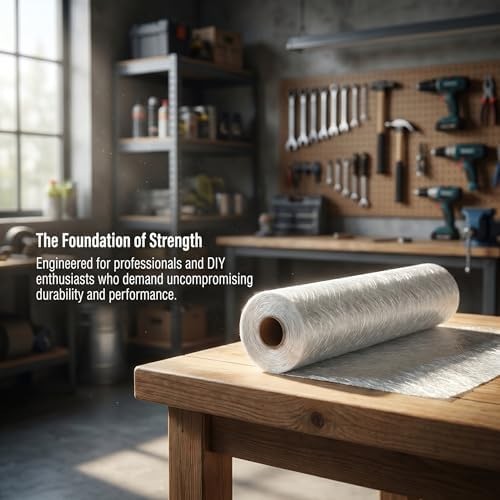 Fiberglass Mat Roll 35″ x 10 Yards (30 ft) – 1.5 oz/sqft Chopped Strand Mat (…