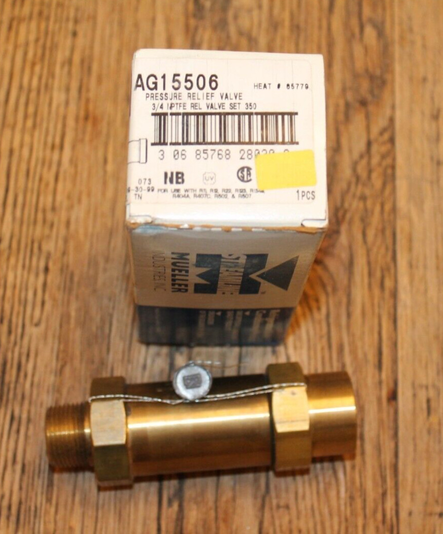 Mueller Industries AG15506, 350# 3/4×3/4 NPTFE x NPTFI PRV