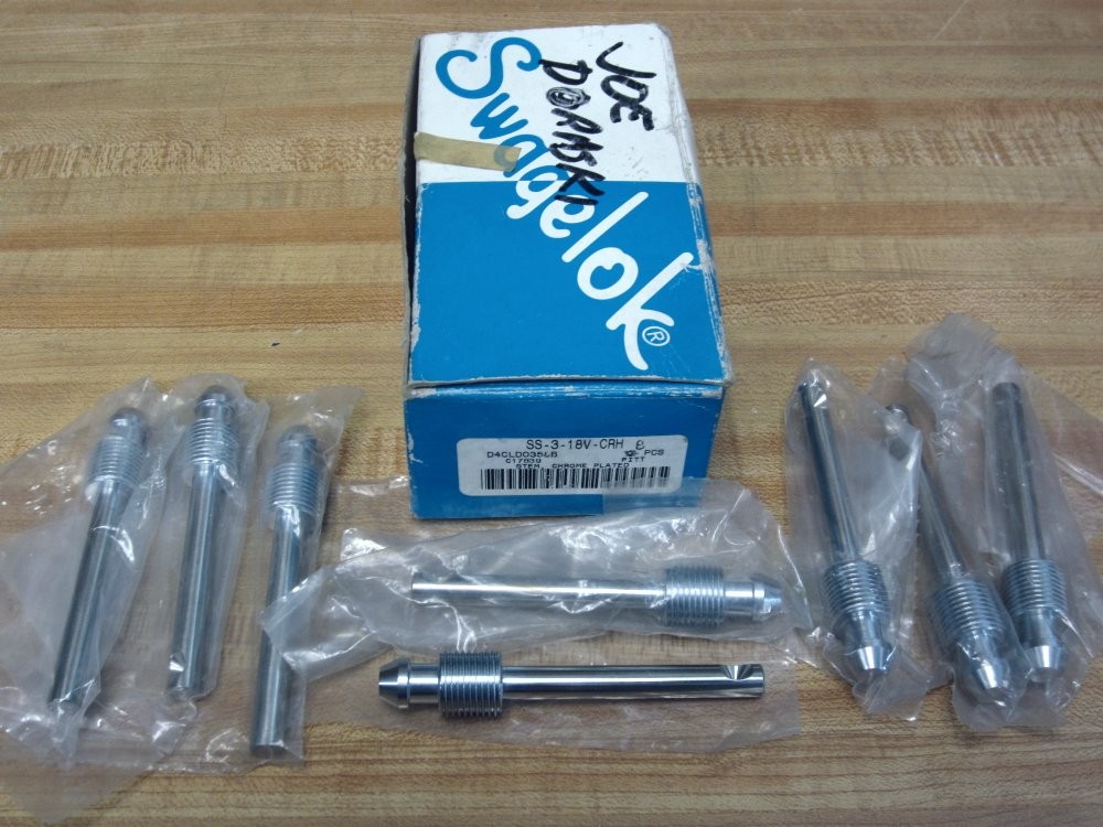Swagelock SS-3-18V-CRH Chrome Plated Stem SS318VCRH (Pack of 8)