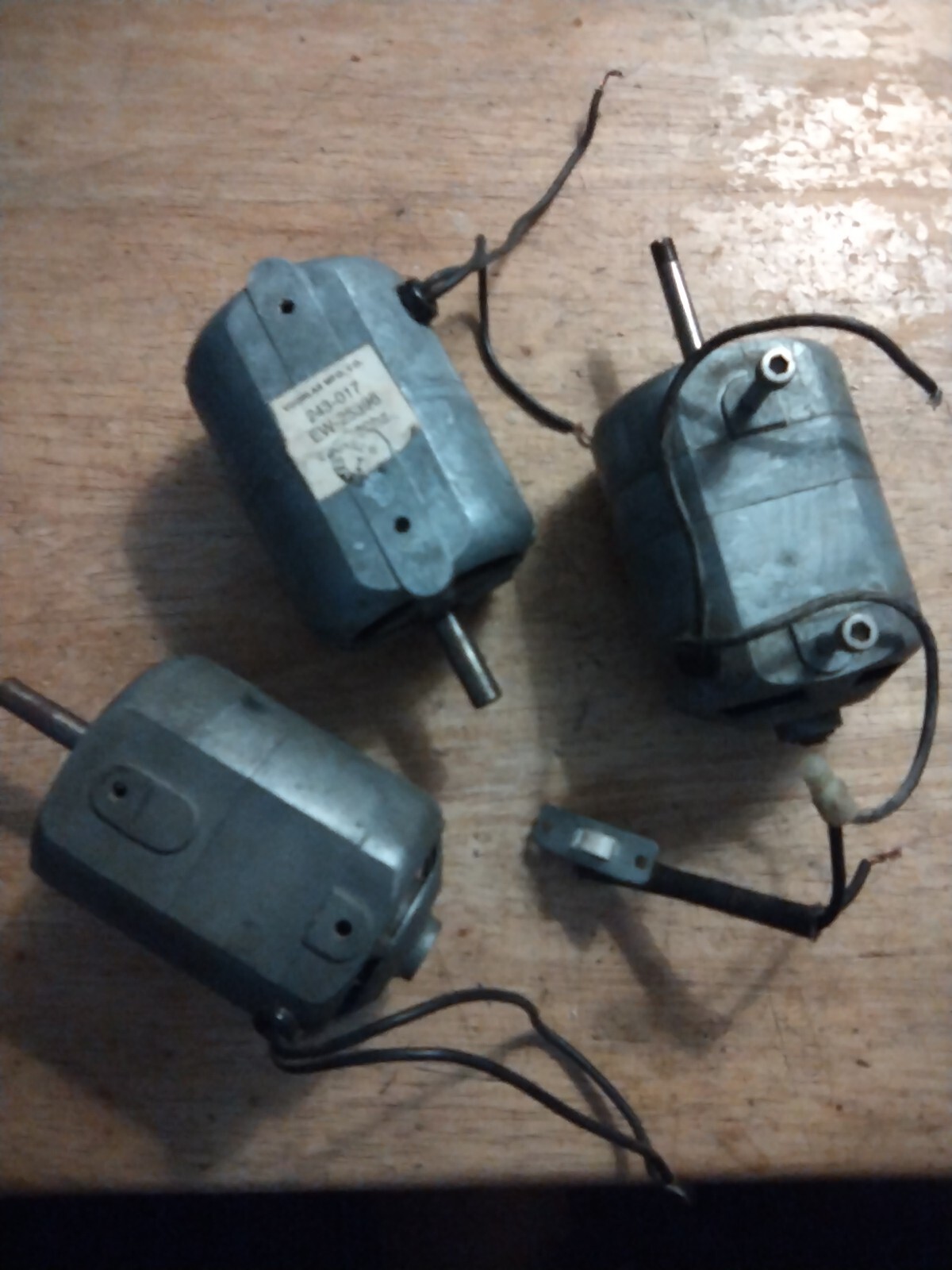 3 Vintage Electric Motor Sew Mach AC Mountable Multi Use Works, Mixed Models USA